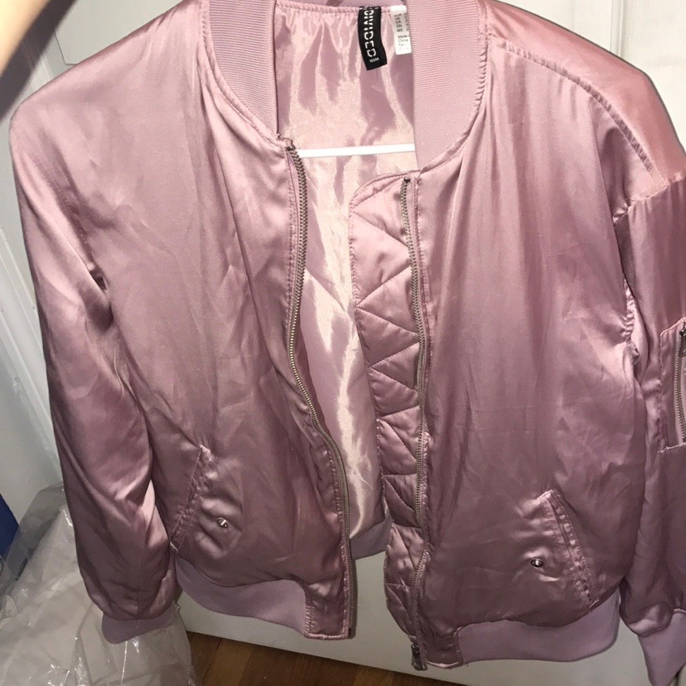 Light pink silk jacket